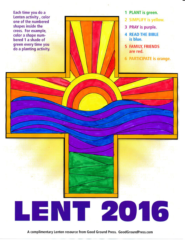 Click on the image to download your Lenten cross.